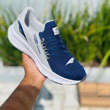 MEN'S COMFORTABLE LIGHTWEIGHT SPORTY GYM SNEAKERS - Xám - Xem 3