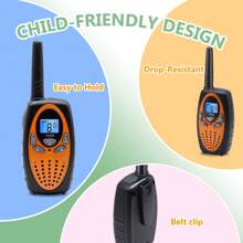 2 piezas de radios de 2 vías T628 para niños, con alcance largo de 22 canales, regalos de cumpleaños para niños y niñas de 6 a 12 años, walkies talkies portátiles para excursiones y acampadas al aire libre, un par de walkies talkies