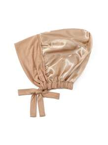 1pc Double Layer Modal Satin Hijab Cap Islam Undercap With Tie Bonnet Instant Hijabs For Women Turkish Scarves Muslim Turban Bandana