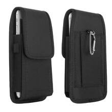 5PCS Universal Belt Loop Hook Cover Pouch Bag Nylon Case For All Mobile Phone Holster - Black - View 3