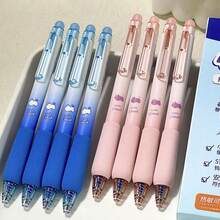 4 Small Cloud Sponge Press Erasable Pens, Fresh And Simple Gel Pens, Magic Erase Student Hot Erasable Pens - Multicolor - View 2
