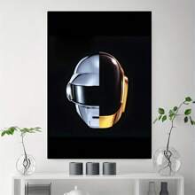 Music Album Canvas Poster, Access Memory Album Cover Painting, Hip-Hop Pop Music Canvas Wall Art, Artwork Wall Painting For Gift, Bedroom, Office, Living Room, Cafe, Bar, Wall Decor, Home And Dormitory Decoration - Framed - View 1