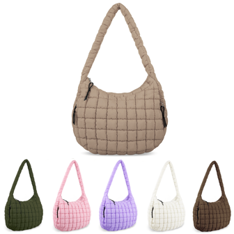 Fuzzy,Soft,Plush,Fluffy Large Capacity Quilted Fluffy Shoulder Bag For Girls,Women,College Students,Rookies & White-Collar Workers For Work,Office,Commute,For Autumn & Winter,Warm Winter,Outdoors, Minimalist Style Women Bag,New Autumn And Winter Women Bag, Best Fall Purse