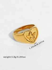 316L 不锈钢天使吊坠项链防水简约时尚金属质感珠宝女士礼物