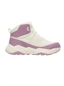 TECTOP Giày đi bộ đường dài và leo núi ngoài trời mùa thu và mùa đông cho nữ Giày bốt cao đến giữa bắp chân, dây giày có nút, chống trượt, chống mài mòn, thoáng khí - Màu tím - Xem 6