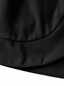 Plus Size Women Open Front Shrug Cropped Cardigan Coat Solid Color Middle Sleeve Short Bolero Jacket Crop Tops For Spring Fall Work Business Clothes - màu đen - Xem 6