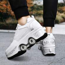 preyrocbirds Scarpe con rotelle, pattini a rotelle, skateboard, scarpe per bambini con rotelle, scarpe da pattinaggio, scarpe da ginnastica con ruote per ragazze e donne
