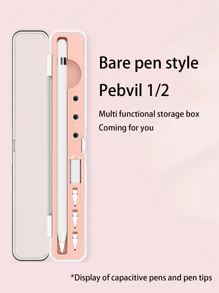Convenient Storage Box Compatible With Apple Pencil, Suitable For 1st And 2nd Generation IPencil, IPad Tablet Pen Case, Touch Screen Pen Protection Box, Portable - Multicolor - View 11