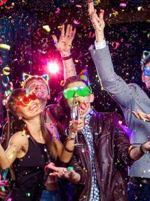 1PCS/5PCS LED 兔耳朵/角/猫耳朵/皇冠/眼镜发光头带适用于派对公主派对、婚礼、生日、清唱、毕业派对、音乐会、夜光派对装饰用品、新年圣诞节万圣节小礼物礼物分发最喜欢的礼物、圣诞节 - 彩色 - 查看 11