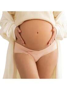 Women's Maternity Underwear, Bikini, Cotton Maternity Underwear, Soft And Elastic, Comfortable And Breathable - Black Dark Blue Wine Red Beige Blue Red White - View 5