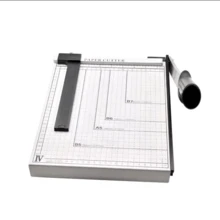 Manual Paper Cutter Blades A4 Paper Up To 12 Sheets School Office Steel Base Material Christmas - trắng - Xem 4