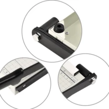 Manual Paper Cutter Blades A4 Paper Up To 12 Sheets School Office Steel Base Material Christmas - trắng - Xem 5