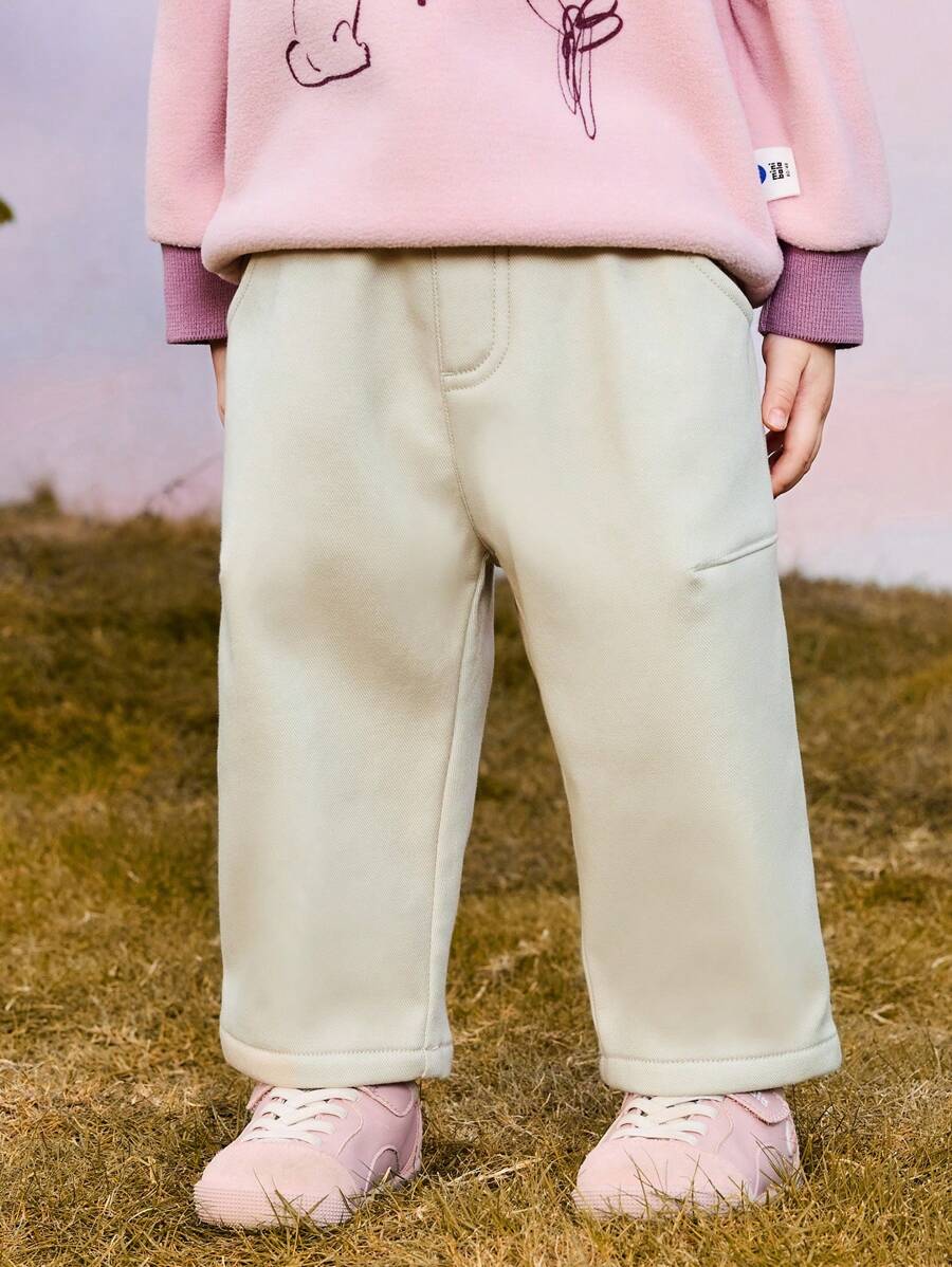 mini bala Baby Boys Loose-Fit Thermal Lined Carrot Pants 2024 Fall/Winter Collection