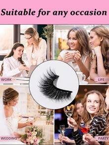 7 Cặp Lông Mi Tự Nhiên, Lông Mi Mỏng, Lông Mi Giả Tự Nhiên 17mm - Mi tự nhiên - Xem 10