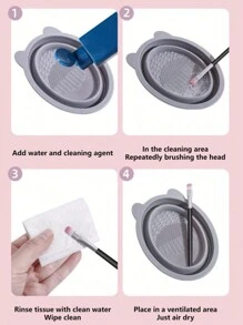 51pcs Makeup Brush Set Including: 32pcs Face, Eye, Eyebrow, Foundation, Blush, Mixing, Concealer, Lip, Detail, Nose Contour, Eyeliner, Powder, Nail, Face Mask Brushes, 1 Cleaning Bowl, 3 Mini Makeup Sponges, 3 Mini Heart Makeup Sponges, 3 Triangle Powder Puffs, 3 , 6 Mini
