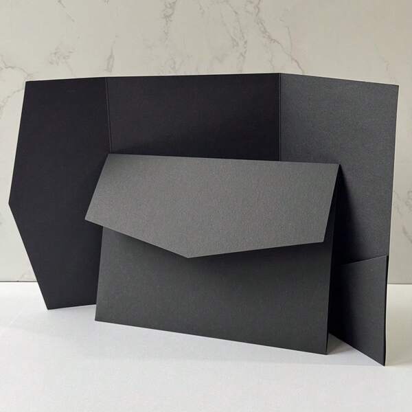 25 Pieces Tri-Fold Pocket Wedding Invitation Cover, Engagement XV Birthday Baptism Simple Invitations Envelope, DIY Invitation, 5*7inch Invitation, Pocket Invitation, Custom Invitation Best Gifts, Wedding Decor, Home Decor, Room Decor Party Favors Bride Graduation Birthday Decorations Party Decorations Bachelorette