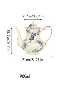 Dies ist ein Orchideen-Tassen- und Untertassen-Set zusammen mit einem Orchideen-Teekanne. Beide sind aus hochwertigem Keramik gefertigt, mit feiner Textur und warmem Glanz, was einen hochwertigen Eindruck vermittelt. Schulanfang