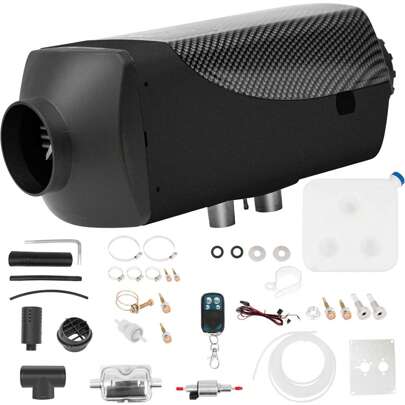 5KW-8KW Air Parking Heater, 12V Parking Heater Heating Parking Night Heater With Silencer LCD Monitor Remote Control For Truck Boat Bus Car Trailer Motorhomes Campervans Caravans