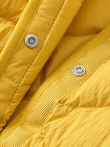mini bala Reversible Three-Proof Light Down Jacket For Children New Winter Collection - Yellow - View 7