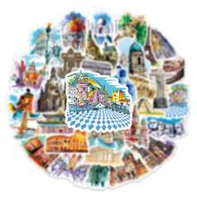 50PCS Nhãn dán tòa nhà nổi tiếng thế giới Du lịch thẩm mỹ Địa danh Decals Graffiti Đồ chơi DIY Sổ tay Vali Hành lý Nhãn dán tường - Nhiều màu - Xem 4