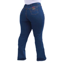 Coll Jeans Women's Jeans Shape The Body And Lift The Butt Flare Model Larger Size Sizes 50 To 56 - 水鴨藍 - 查看 4