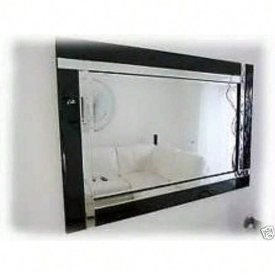 Chic Concept Large Modern Art Deco Rectangular Bevelled Glass Wall Mirrors - Black, 120 X 80 Cm - 120 X 80 cm - View 1