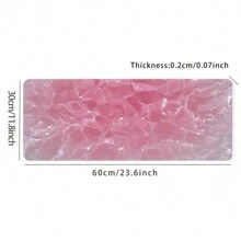 Rosa Flüssigwasser Wellenmuster Mauspad Groß Gaming Mauspad mit Gummisockel und rutschfester HD-Oberfläche Schreibtischunterlage, ideal als Geschenk für Frauen und Mädchen, Computer- und Büroartikel, Schulbedarf, Schulstart