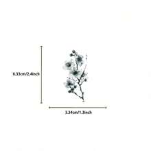 50 张亮色花卉 PET 贴纸，可重复使用自粘防水贴花，适用于水瓶、笔记本电脑、笔记本、手机壳、滑板、亮面饰面带闪光装饰、DIY 和装饰配件 - 彩色 - 查看 2