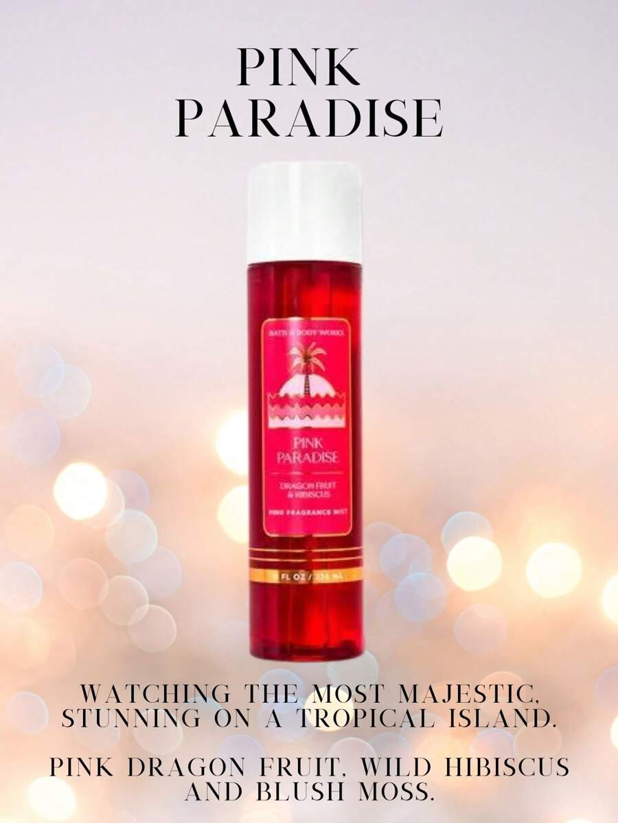 Bath And Body Works BBW Fine Fragrance Body Mist - Pink Paradise - View 1