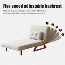 AYYDS Canapé-lit pliant, Convertible, chaise inclinable de loisirs pour le bureau et la maison