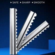 10 Lưỡi Tông Đơ Cắt Tóc Bằng Thép Không Gỉ Dành Cho Nam Giới - Thích Hợp Cho Râu Và Ria Mép - Bạc - Xem 2