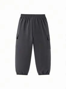 mini bala Pantaloni cargo căptușiți termic Tween Boys 2024 Noua colecție toamnă/iarnă
