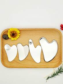 Zestaw 1/2/4/8 szt./narzędzi Gua Sha do twarzy, narzędzia kosmetyczne Gua Sha do twarzy ze stali nierdzewnej 304, poprawiają krążenie i ujędrniają skórę, masażer do twarzy, oczu, nóg, narzędzia do masażu, uroda, produkty do pielęgnacji skóry, spa, pielęgnacja, narzędzia do pielęgnacji skóry, pielęgnacja twarzy, akcesoria dla kosmetologów, masaż, narzędzie do masażu twarzy, wałek do masażu twarzy