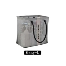 1 件浴室收纳篮，网状沥水篮，可折叠收纳篮，用于夏季泳装收集，便携式配件收纳 - 如圖片 - 查看 16