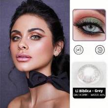 1 副灰色隐形眼镜眼妆美容年抛直径 14.5 毫米适合日常约会和夏季节日聚会和派对活动万圣节服装角色扮演