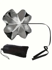 1 件阻力降落伞，健身训练装备，训练降落伞，动力降落伞，力量降落伞，用于核心力量训练 - 黑色 - 查看 5