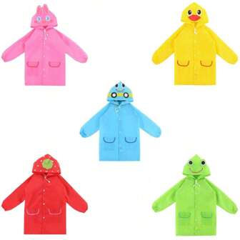 Kids Raincoats, Animal Shaped Rain Poncho Portable Raincoat Kids Waterproof Rain Coat For Girls Boys Rain Gear For Outdoor Climbing Cycling Hiking Camping