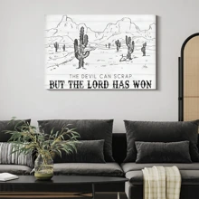 1pc Framed Canvas Poster, Desert Wall Art Canvas Paintings, Ideal Gift For Bedroom Living Room Corridor, Wall Art, Wall Decor, Winter Decor, Room Decoration