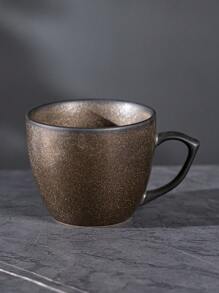 1pc Marbling Latte Art Coffee Cup, Style Ceramic Mug, Suitable For Home And Office Use, Easy To Clean, Ideal For Holiday Gifts To Classmates And Colleagues Back To School