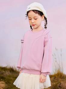 mini bala Top de manga larga para niñas, nueva colección de invierno 2024
