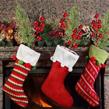 10/20 cành thông nhân tạo, cành thông giả, cành quả mọng đỏ nhân tạo, kim thông Giáng sinh để làm vòng hoa Giáng sinh tự làm, trang trí hoa trang trí, đồ trang trí Giáng sinh, đồ trang trí cây thông Noel, đồ trang trí nhà cửa, đồ trang trí Giáng sinh tại nhà, cây thông Noel - Nhiều màu - Xem 5