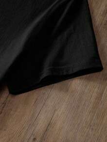 Camiseta con estampado de halloween - Negro - Ver 4