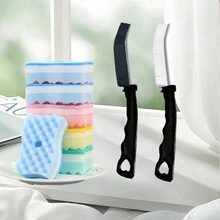 多功能硬毛刷,適用於浴室、廚房、縫隙清潔 - 白色*合金款 - 查看 1