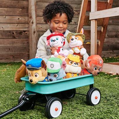 Spin Master 6-Inch GUND Official Paw Patrol Chase Plush Doll In Uniform, Suitable For Children 1 Year Old And Above