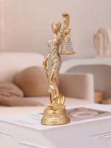 1 件家居装饰正义与和平女神雕像，雕塑装饰品最佳 - 彩色 - 查看 3