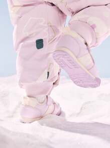 mini bala Zapatos ligeros y cálidos antideslizantes forrados térmicamente para niños y niñas bebés