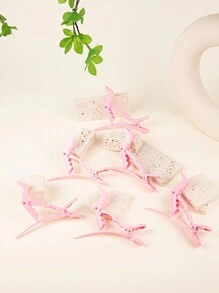 6PCS Salon Crocodile Clip, Plastic Partition Clip, Hair Clip, Evening Dress Clip, Dressing Clip, Hairdressing Tool, Multi Color, Daily Cute Salon Clip, Salon Partition Hairdressing Tool Suitable For Family, Daily Outdoor Travel, Party Gift Giving