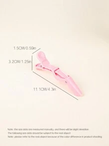 6PCS Salon Crocodile Clip, Plastic Partition Clip, Hair Clip, Evening Dress Clip, Dressing Clip, Hairdressing Tool, Multi Color, Daily Cute Salon Clip, Salon Partition Hairdressing Tool Suitable For Family, Daily Outdoor Travel, Party Gift Giving