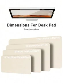 1Pc Geavanceerde Napa Textuur Kunstleren Lichte Bureau Onderlegger, Dubbelzijdig Gebruik, Kantoor Bureau Onderlegger, Grote Muismat, Antislip Kunstleren Bureau Onderlegger, Laptop Bureau Onderlegger, Waterdicht Bureau Schrijfblok Voor Kantoor En Thuis (Paars, Roze)