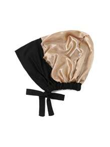 1pc Double Layer Modal Satin Hijab Cap Islam Undercap With Tie Bonnet Instant Hijabs For Women Turkish Scarves Muslim Turban Bandana